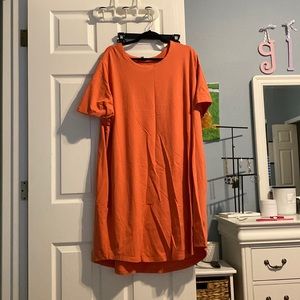 Orange Tshirt Dress